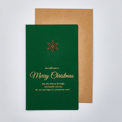 Gold Foil Merry Christmas Card With Envelope