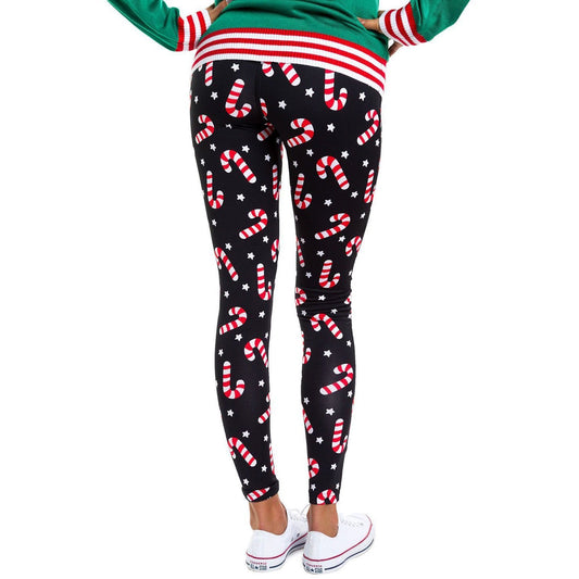 Autumn Winter New Dress Christmas Dress Print Slim Leggings