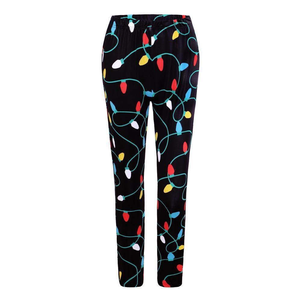 Autumn Winter New Dress Christmas Dress Print Slim Leggings