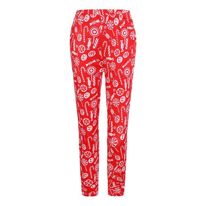 Autumn Winter New Dress Christmas Dress Print Slim Leggings