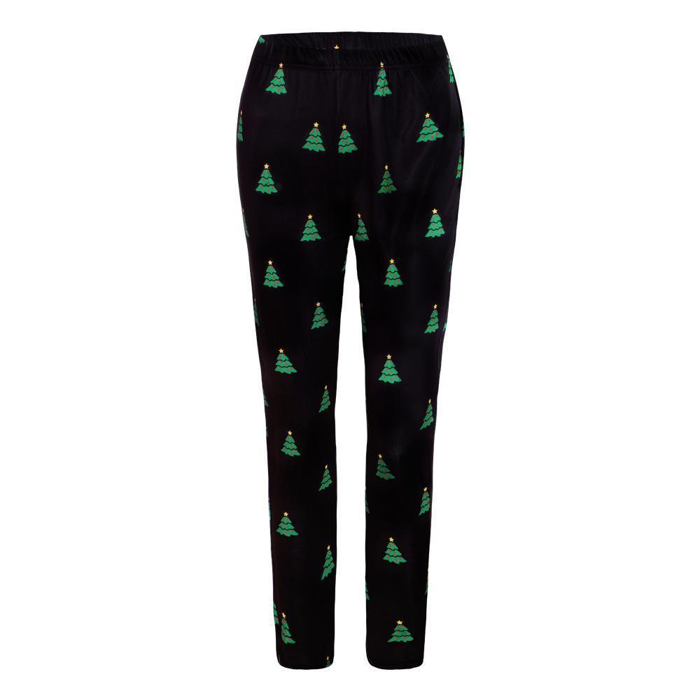 Autumn Winter New Dress Christmas Dress Print Slim Leggings