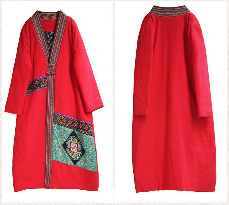 Winter Ethnic Wind Oversize Women'S Cotton-Padded Jackets
