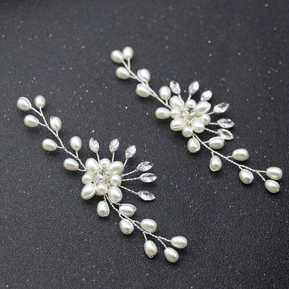 Handmade Pearl Shoe Flowers Wedding Accessories