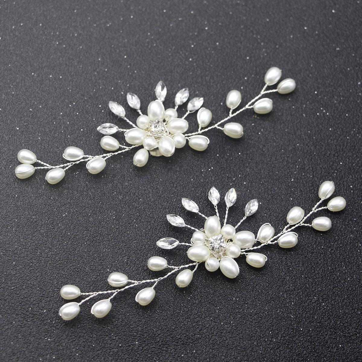 Handmade Pearl Shoe Flowers Wedding Accessories