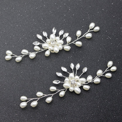 Handmade Pearl Shoe Flowers Wedding Accessories