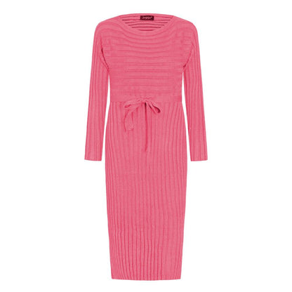 Autumn And Winter Hot Sale New Fashion Women'S Long Sweater Knit Lace Dress