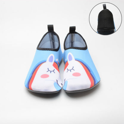 Beach Shoes Antiskid Rubber Thick Sole Skin Sticking Beach Soft Shoes Fitness Yoga Running Outdoor Diving Shoes