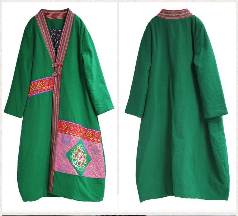 Winter Ethnic Wind Oversize Women'S Cotton-Padded Jackets
