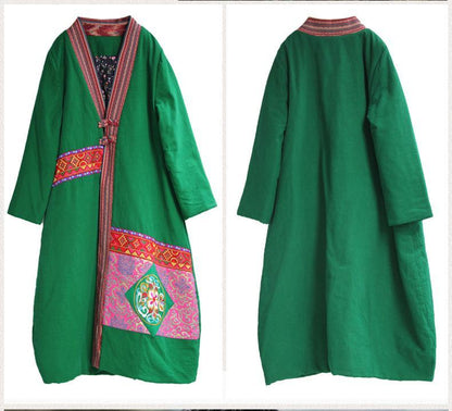 Winter Ethnic Wind Oversize Women'S Cotton-Padded Jackets