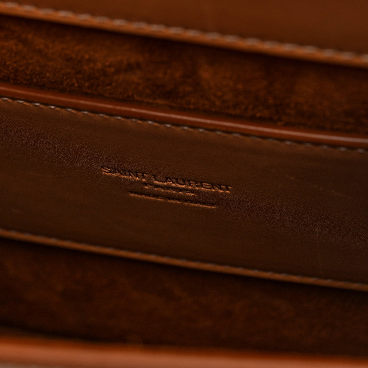 Smooth Calfskin North South Kaia Satchel Vintage Brown