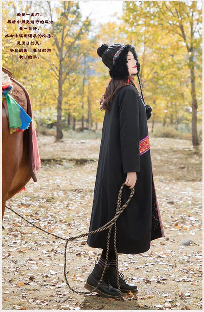Winter Ethnic Wind Oversize Women'S Cotton-Padded Jackets