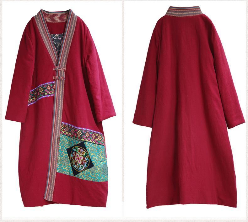 Winter Ethnic Wind Oversize Women'S Cotton-Padded Jackets