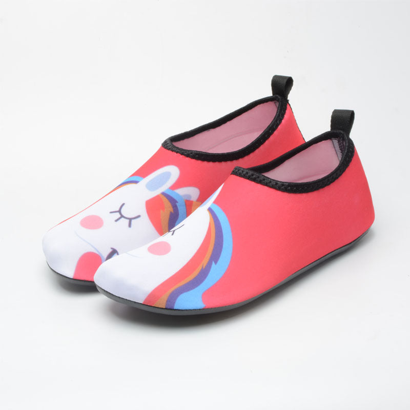 Beach Shoes Antiskid Rubber Thick Sole Skin Sticking Beach Soft Shoes Fitness Yoga Running Outdoor Diving Shoes