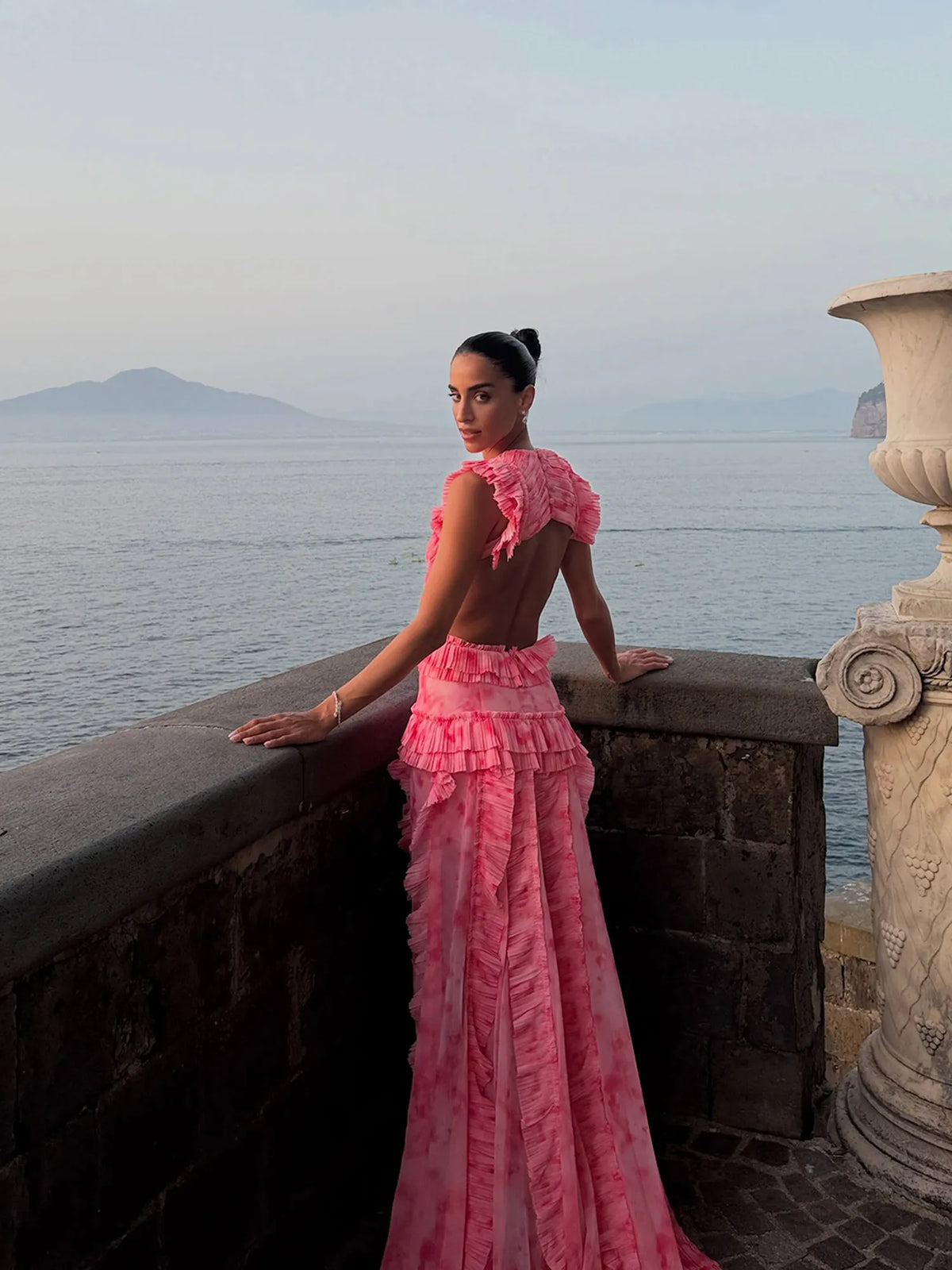 Arya Ruffle Cascade Maxi Dress