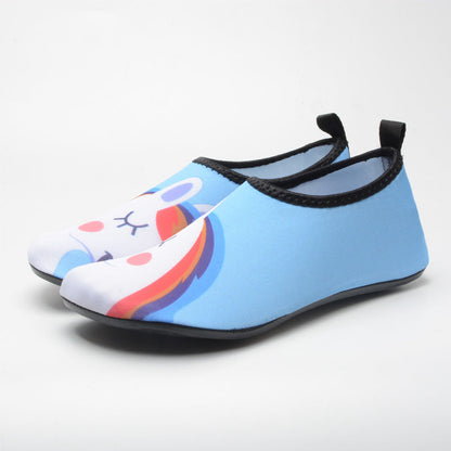Beach Shoes Antiskid Rubber Thick Sole Skin Sticking Beach Soft Shoes Fitness Yoga Running Outdoor Diving Shoes