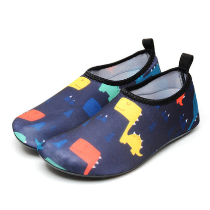 Beach Shoes Antiskid Rubber Thick Sole Skin Sticking Beach Soft Shoes Fitness Yoga Running Outdoor Diving Shoes