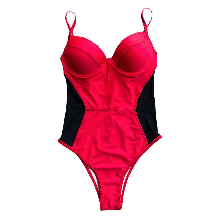 Sexy Mesh Backless One Piece Swimwear