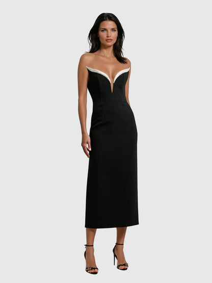 Eleanor Midi Dress In Black