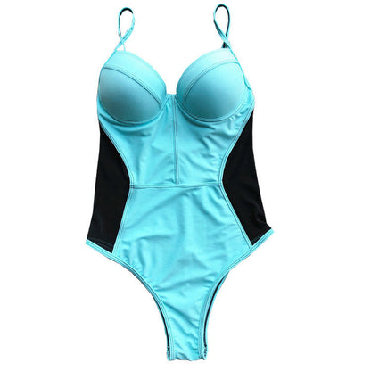 Sexy Mesh Backless One Piece Swimwear