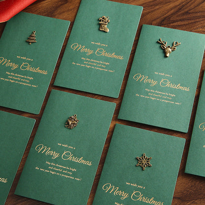 Gold Foil Merry Christmas Card With Envelope