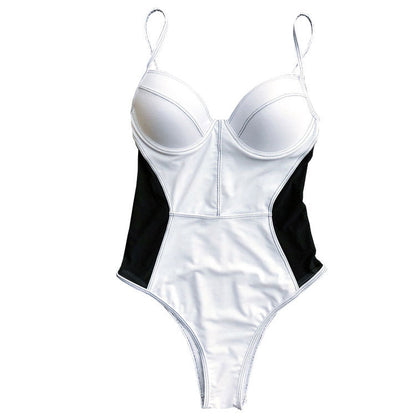 Sexy Mesh Backless One Piece Swimwear