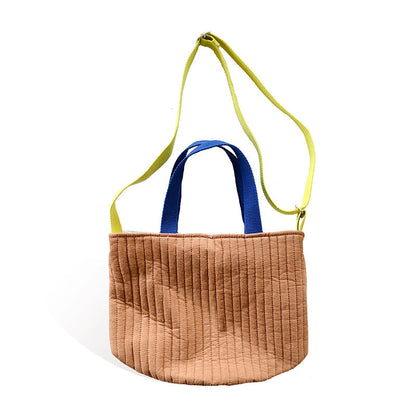Canvas Bucket Bag Stylish Crossbody Purse