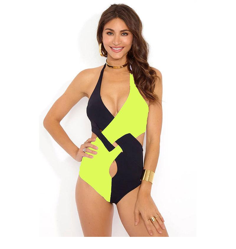 New Halter Strap One-Piece Swimsuit