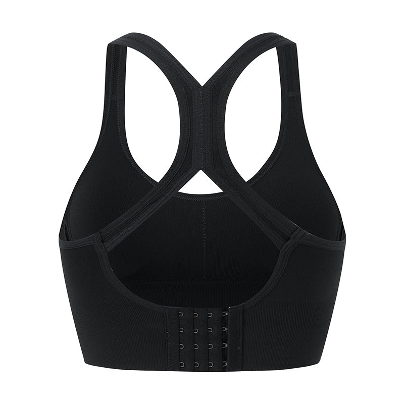 Yoga Vest Breathable Gathers Fitness Professional Bra Sports Underwear Female Shock-Proof Running Bra