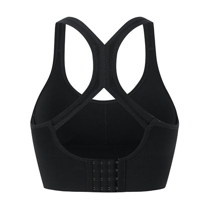 Yoga Vest Breathable Gathers Fitness Professional Bra Sports Underwear Female Shock-Proof Running Bra