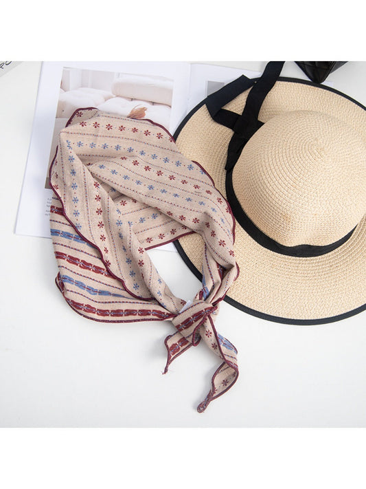 Sscarvii - Vintage Embroidered Triangle Scarf
