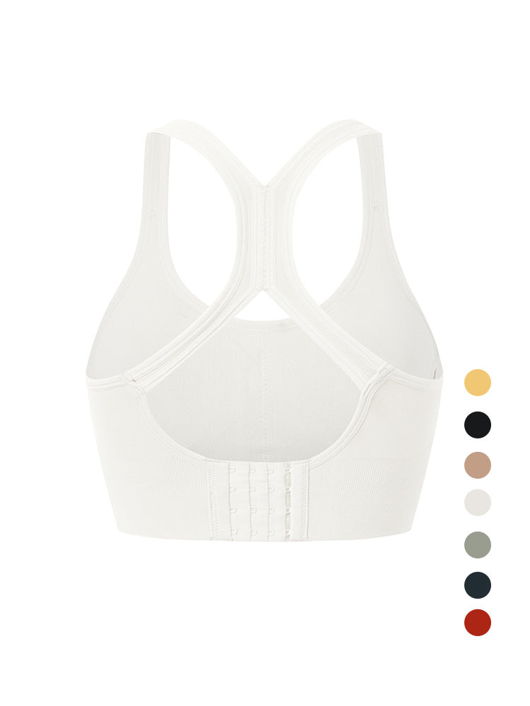 Yoga Vest Breathable Gathers Fitness Professional Bra Sports Underwear Female Shock-Proof Running Bra