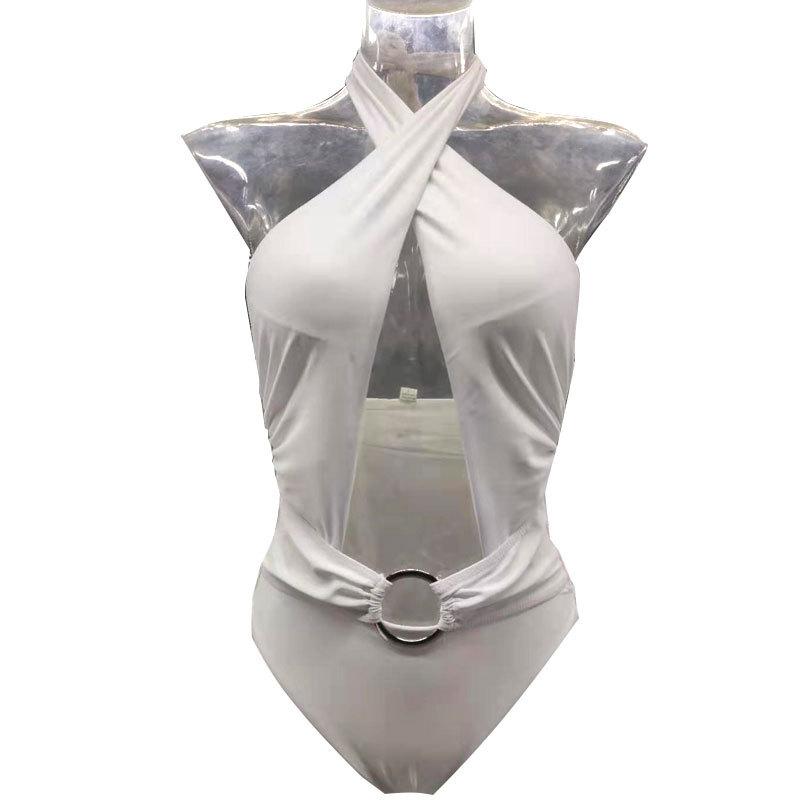 Women'S New Solid One-Piece Sexy Swimsuit