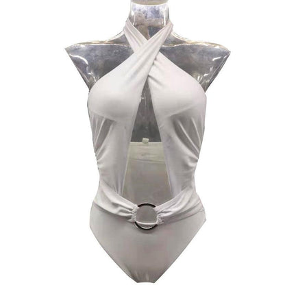 Women'S New Solid One-Piece Sexy Swimsuit