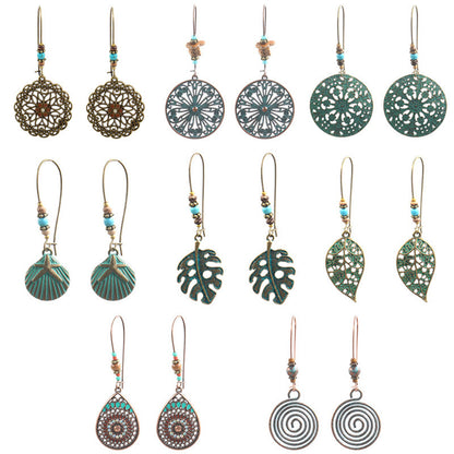 Bohemian Geometric Metal Earrings for Women
