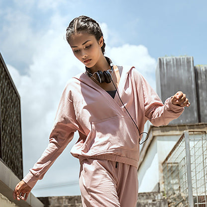 Yoga Sportswear New Solid Color Fitness And Leisure Yoga Clothes Women'S Outdoor Running Sweater Hoodie Long Sleeve Coat