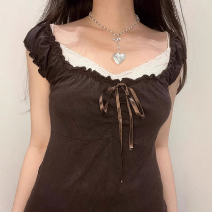 Crosa - Vintage Off-The-Shoulder Top - Chic and Sexy
