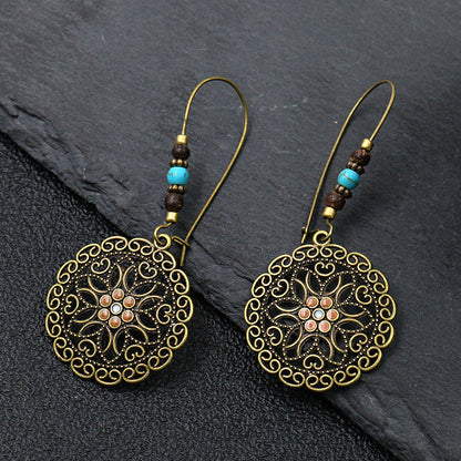 Bohemian Geometric Metal Earrings for Women