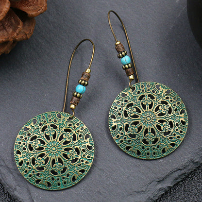 Bohemian Geometric Metal Earrings for Women