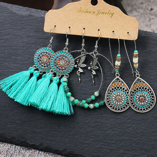 Trendy Drop Shape Alloy Earrings Fashionable Jewelry for Parties