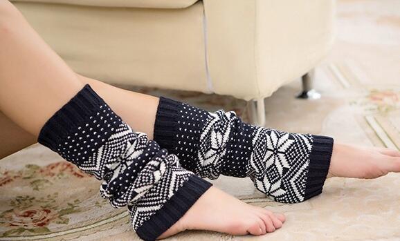 Boot Cuff Thick Short-Sleeved Thick Thick Bamboo Knit Wool Yarn Socks - 14