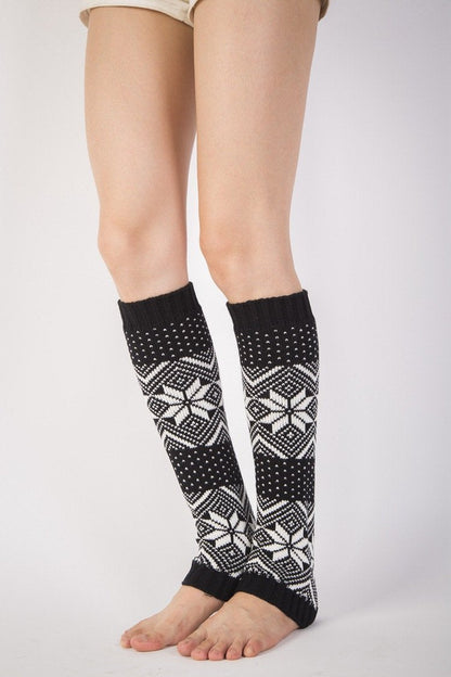 Boot Cuff Thick Short-Sleeved Thick Thick Bamboo Knit Wool Yarn Socks - 14