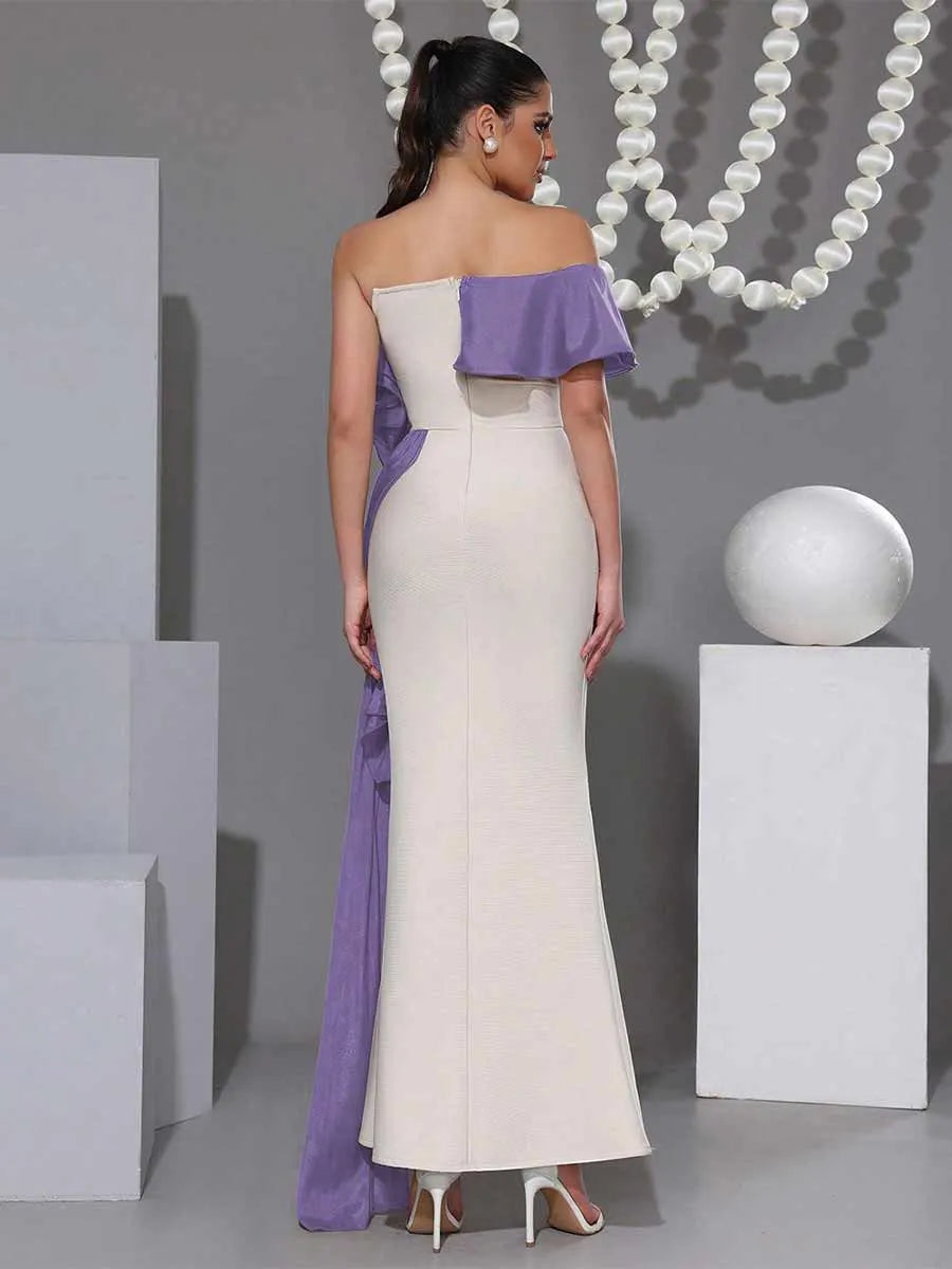 Indira One Shoulder Maxi Dress
