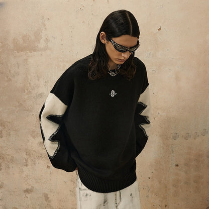 Slouchy Sweater Embroidery