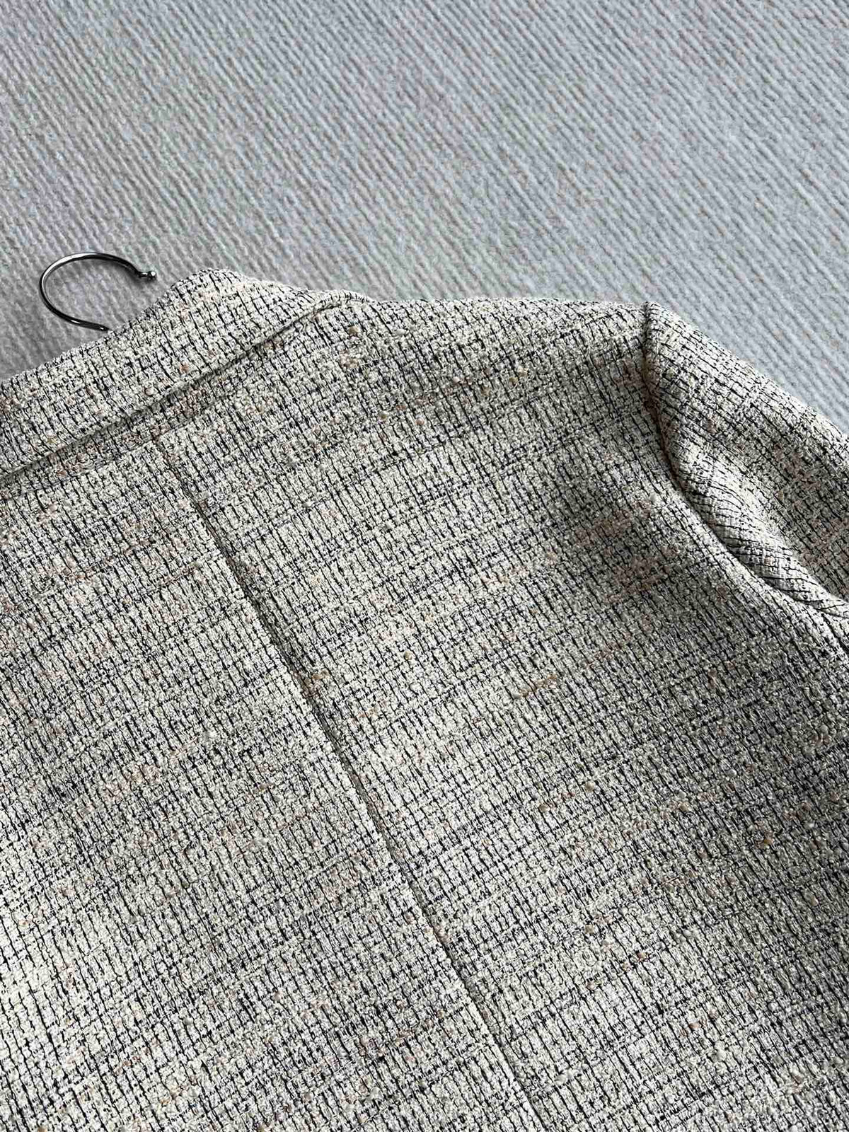 Celine 25 Coat Beige Polyester Cotton