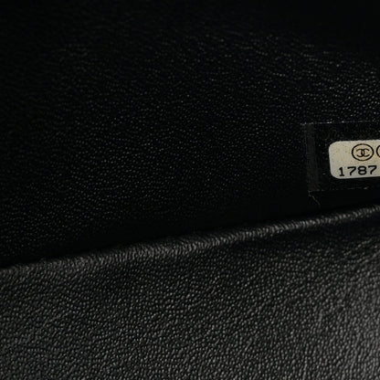 Lambskin Quilted Jumbo Double Flap So Black