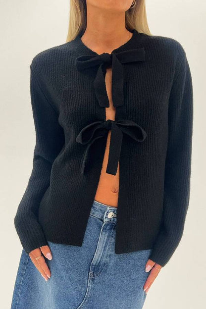 PCSILLY LS REV TIE KNIT NOOS BC