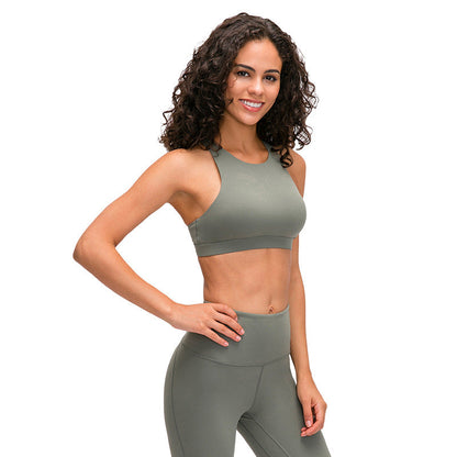 In Spring The New Sports Bra Women'S Cross-Beautiful Back Gathers And Runs Yoga Fitness Bra