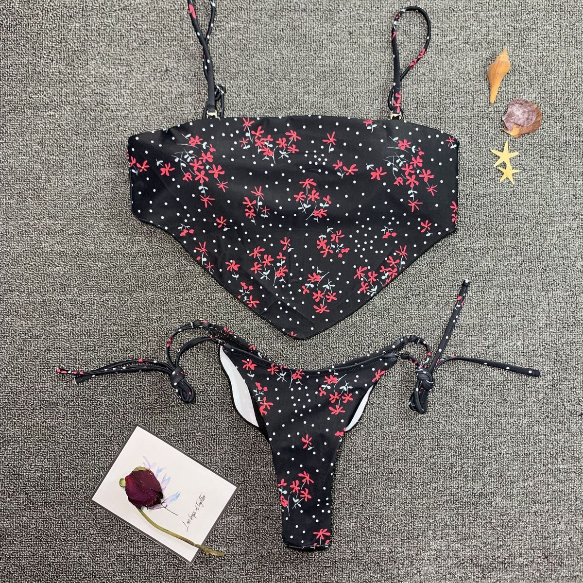 New Printed Bikini Sexy Lady Multicolor Split Swimwear
