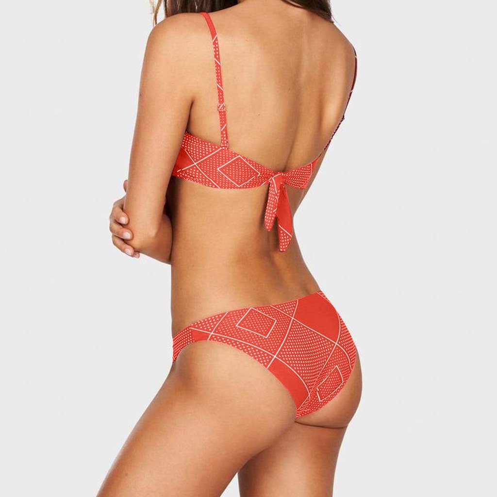 New Printed Bikini Sexy Lady Multicolor Split Swimwear