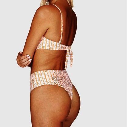 New Printed Bikini Sexy Lady Multicolor Split Swimwear